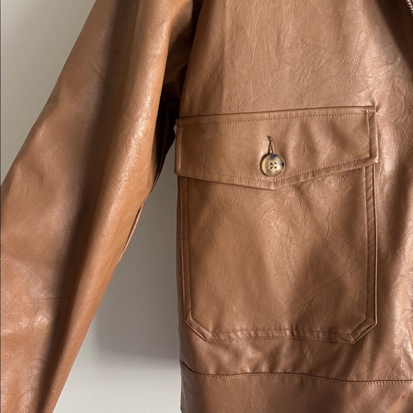 Universal Thread Faux Leather Jacket Women’s Large - Picture 4 of 4